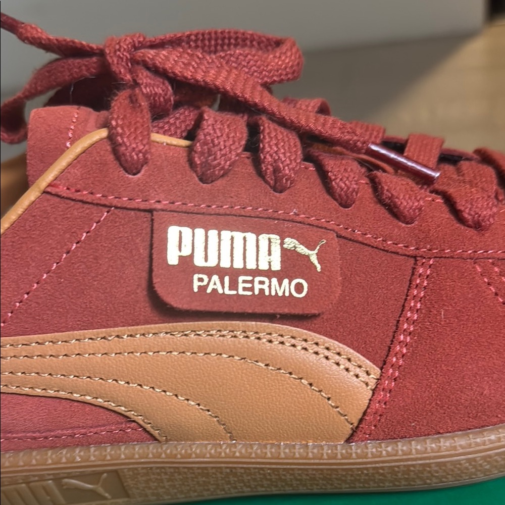 Puma Red and Tan Sneakers - Picture 2 of 5